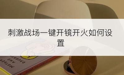 刺激战场一键开镜开火如何设置