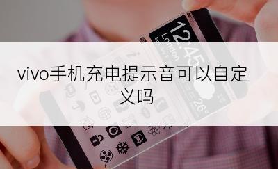 vivo手机充电提示音可以自定义吗