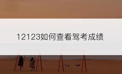 12123如何查看驾考成绩