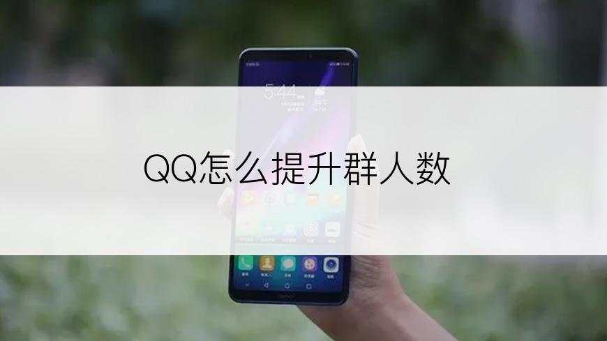 QQ怎么提升群人数