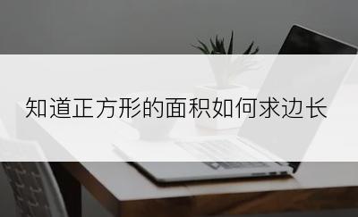 知道正方形的面积如何求边长