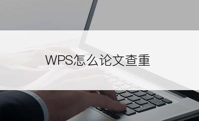 WPS怎么论文查重