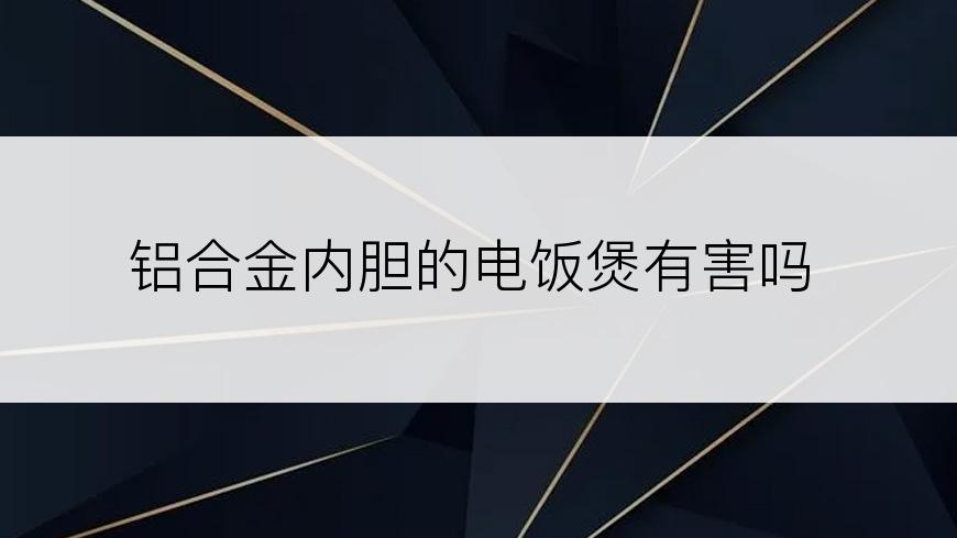 铝合金内胆的电饭煲有害吗