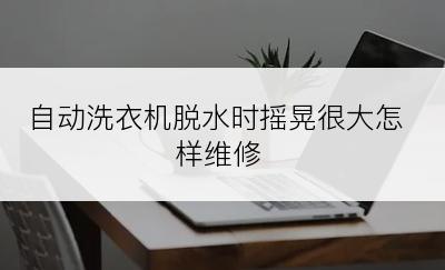 自动洗衣机脱水时摇晃很大怎样维修