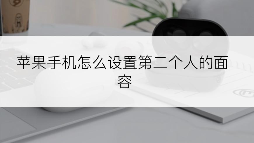 苹果手机怎么设置第二个人的面容