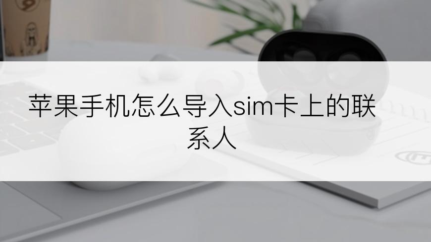 苹果手机怎么导入sim卡上的联系人