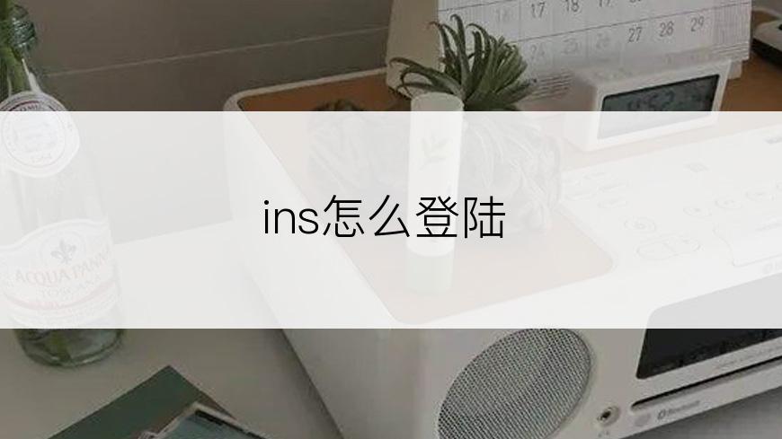 ins怎么登陆