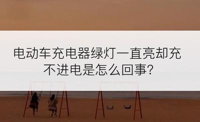 电动车充电器绿灯一直亮却充不进电是怎么回事?