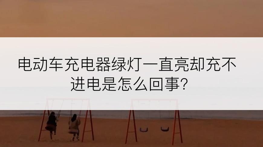 电动车充电器绿灯一直亮却充不进电是怎么回事?