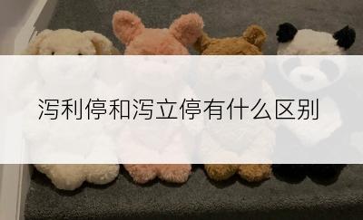 泻利停和泻立停有什么区别