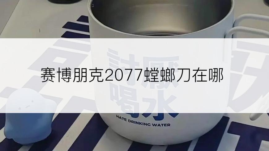 赛博朋克2077螳螂刀在哪