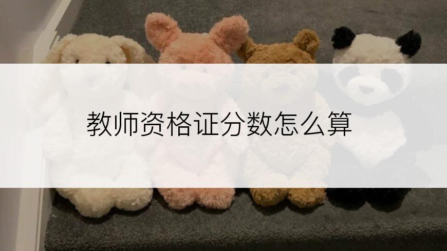 教师资格证分数怎么算