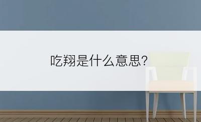 吃翔是什么意思？