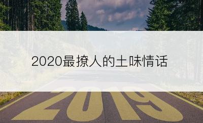 2020最撩人的土味情话