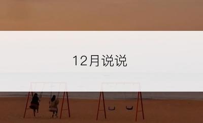 12月说说