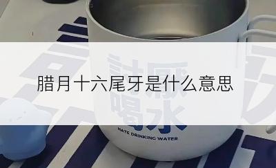 腊月十六尾牙是什么意思