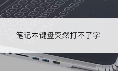 笔记本键盘突然打不了字