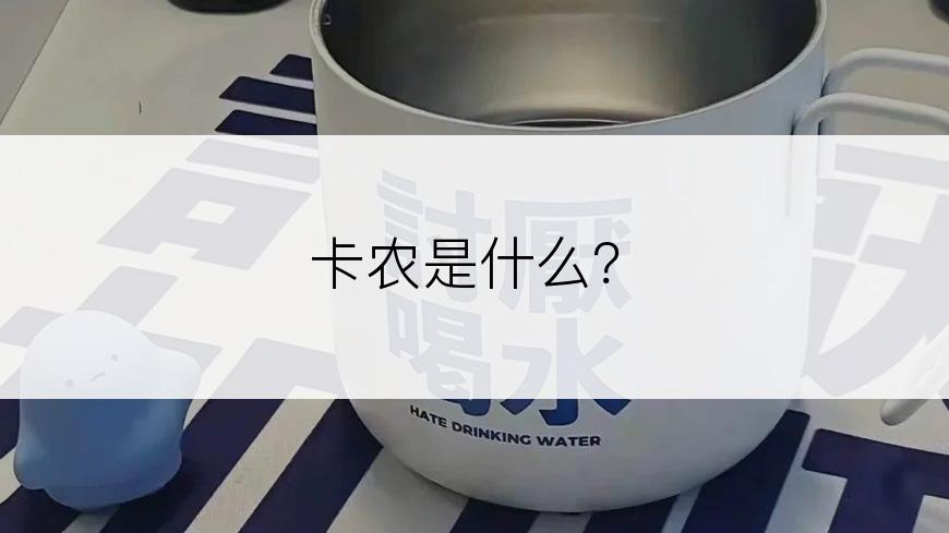 卡农是什么？