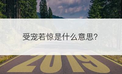 受宠若惊是什么意思？