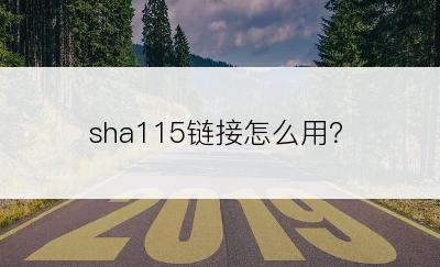 sha115链接怎么用？