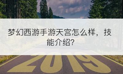 梦幻西游手游天宫怎么样，技能介绍？