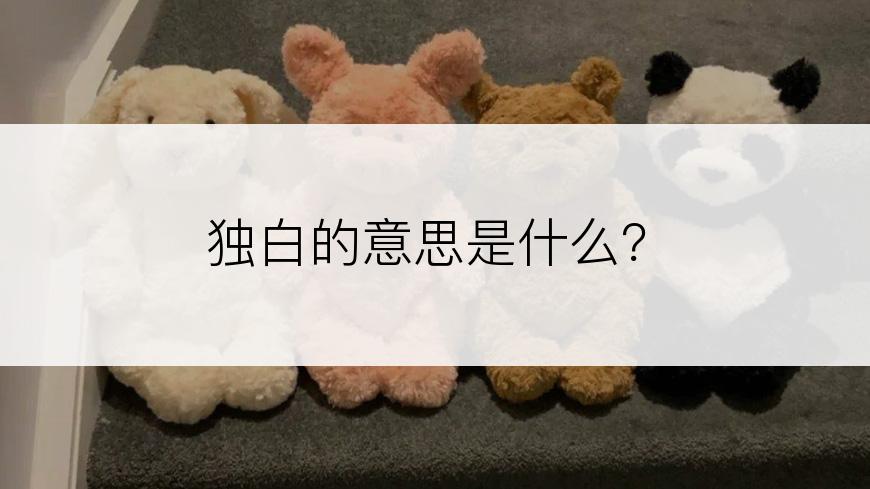 独白的意思是什么？