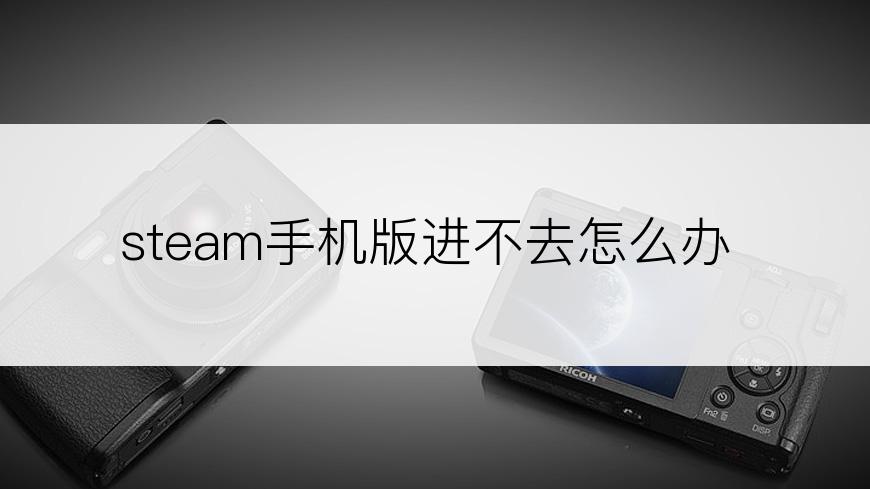 steam手机版进不去怎么办