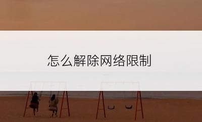 怎么解除网络限制