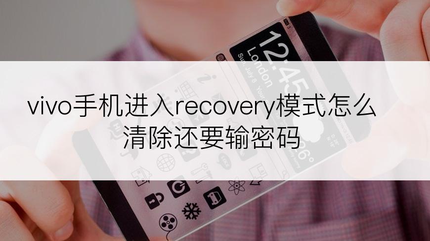 vivo手机进入recovery模式怎么清除还要输密码