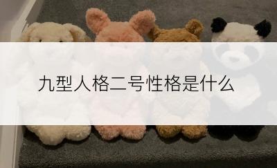 九型人格二号性格是什么