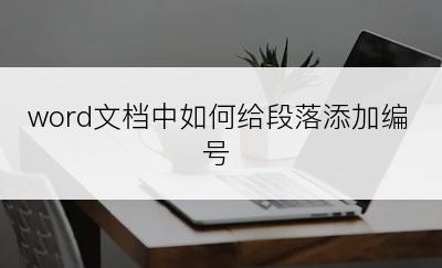 word文档中如何给段落添加编号