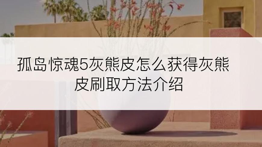 孤岛惊魂5灰熊皮怎么获得灰熊皮刷取方法介绍