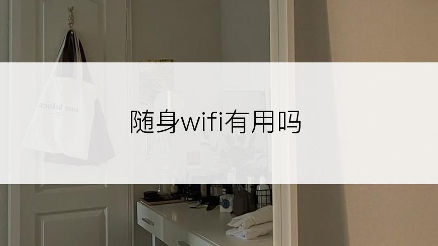 随身wifi有用吗