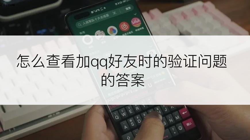 怎么查看加qq好友时的验证问题的答案