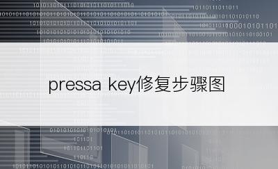 pressa key修复步骤图