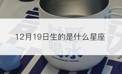 12月19日生的是什么星座