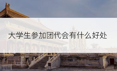 大学生参加团代会有什么好处