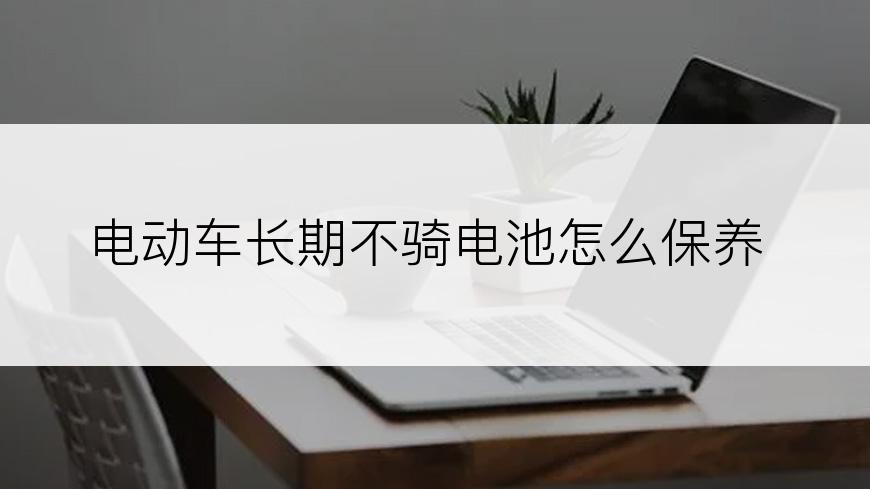 电动车长期不骑电池怎么保养