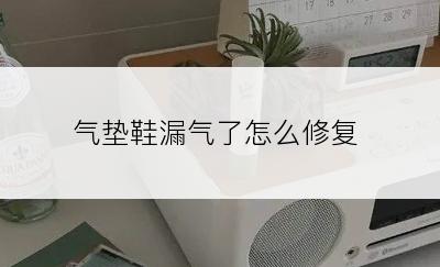 气垫鞋漏气了怎么修复