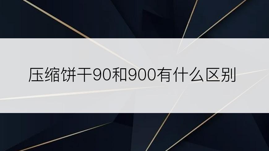 压缩饼干90和900有什么区别