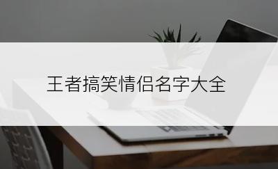 王者搞笑情侣名字大全