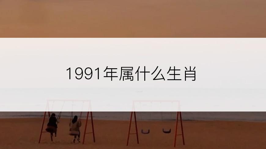 1991年属什么生肖