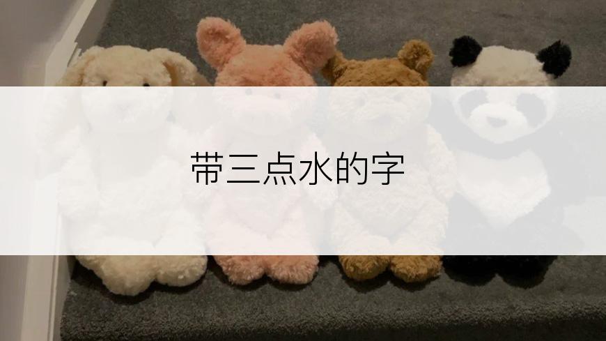 带三点水的字