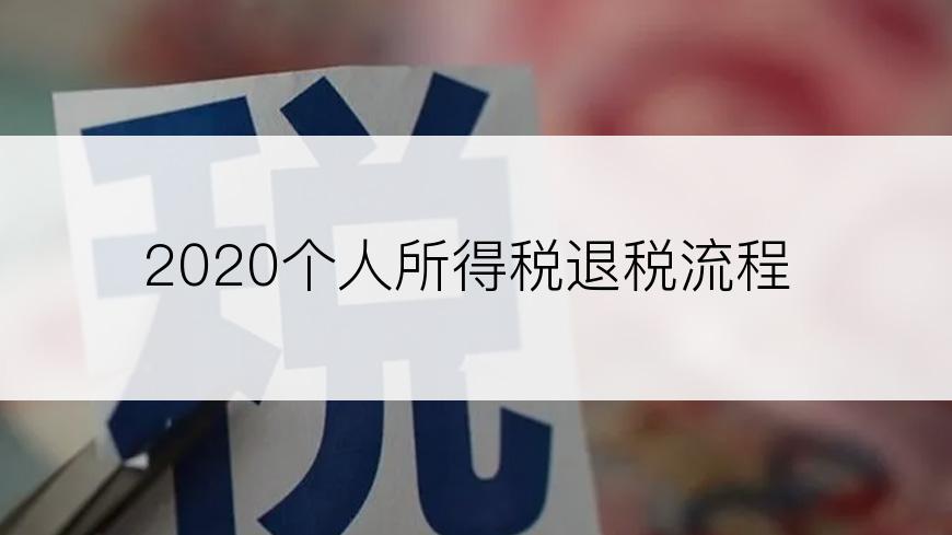 2020个人所得税退税流程