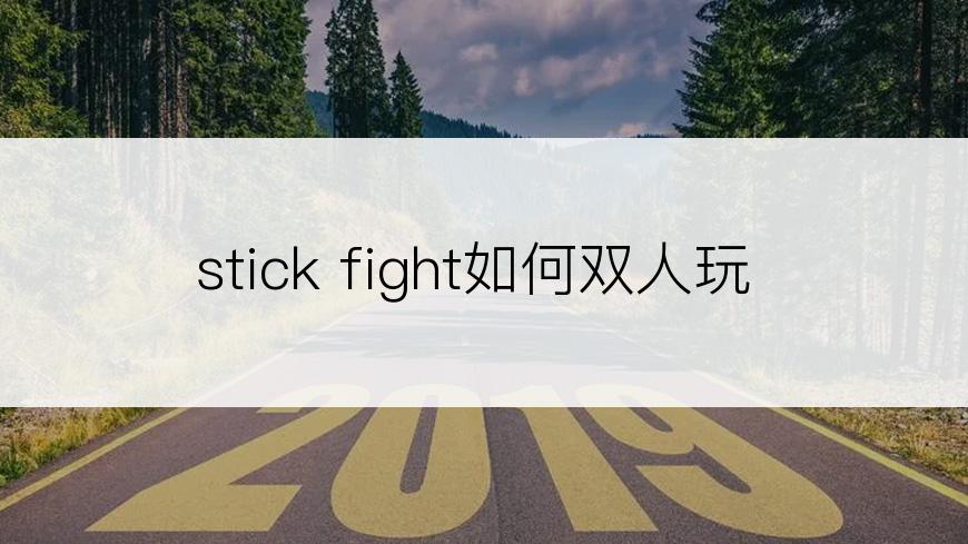 stick fight如何双人玩