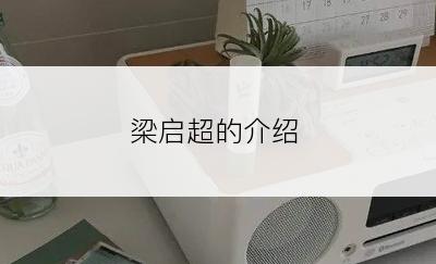 梁启超的介绍