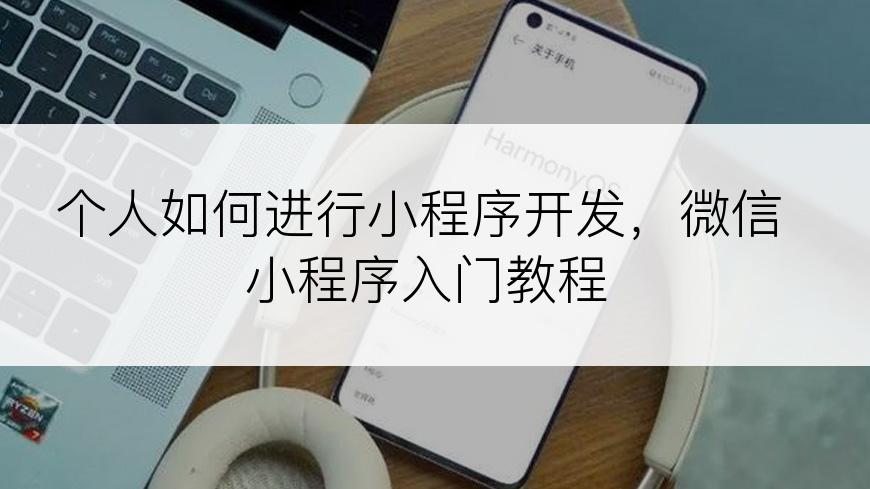 个人如何进行小程序开发，微信小程序入门教程