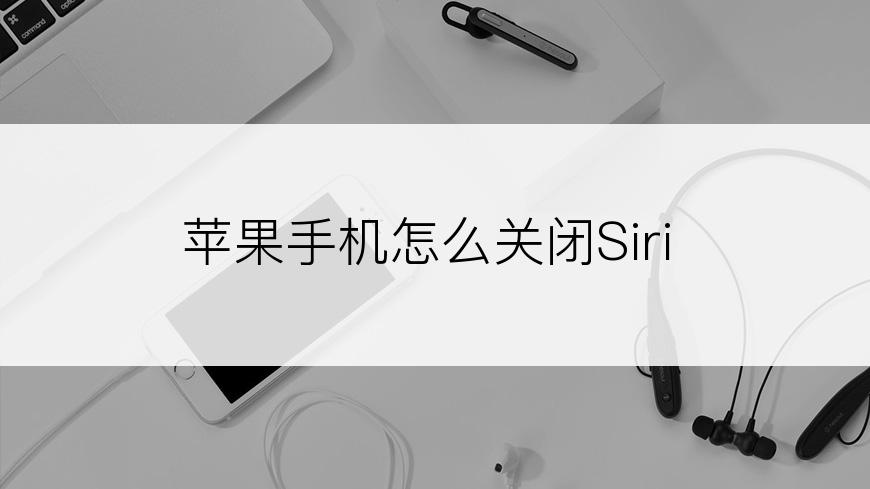 苹果手机怎么关闭Siri