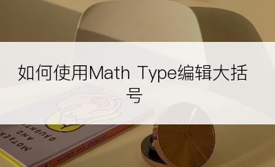 如何使用Math Type编辑大括号