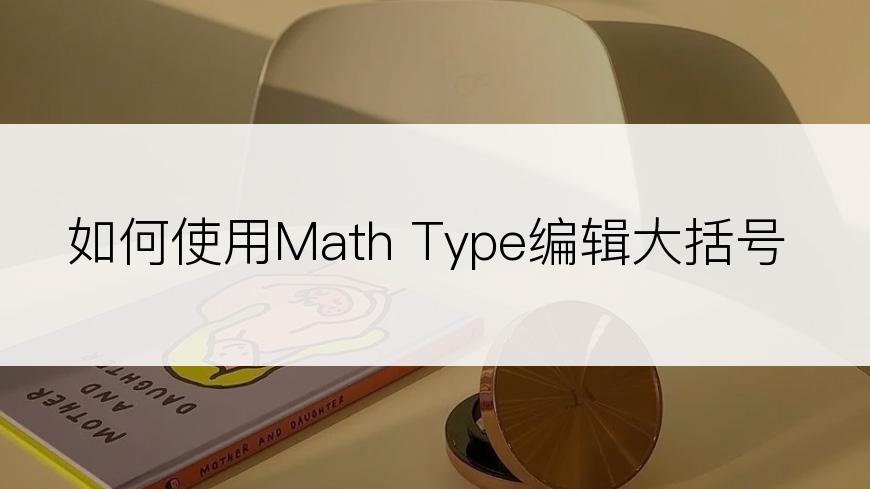 如何使用Math Type编辑大括号